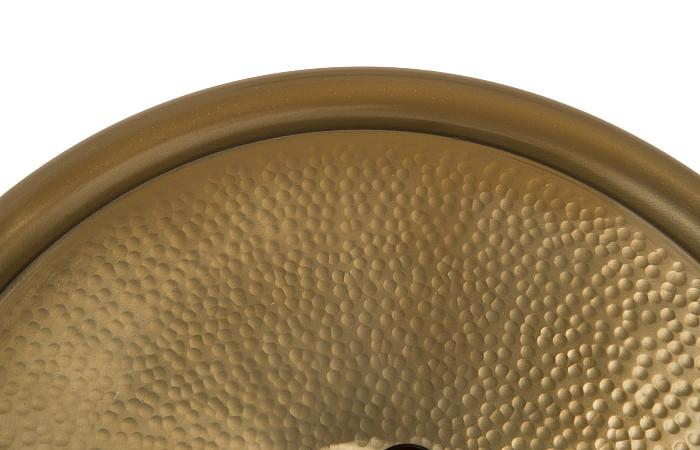 Button Wall Tile, Hammered Metal, Brass Finish