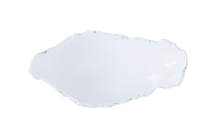 Burled Vase, Glossy White