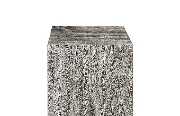 Prism Pedestal, Medium, Gray Stone