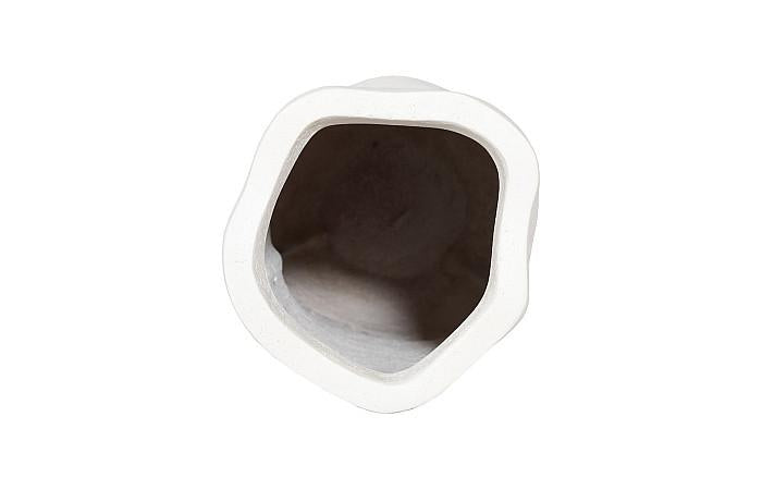 Organic Tall Vase, White