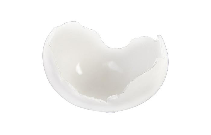 Burled Bowl, Glossy White