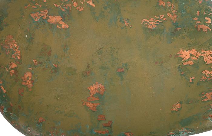 Wedge End Table, Lichen Finish