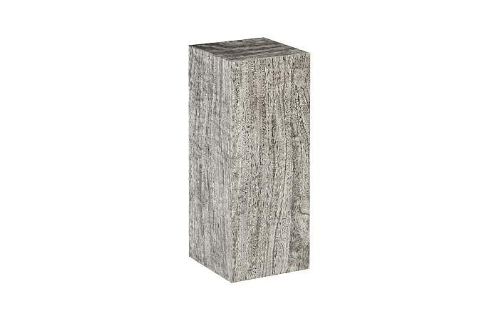 Prism Pedestal, Medium, Gray Stone