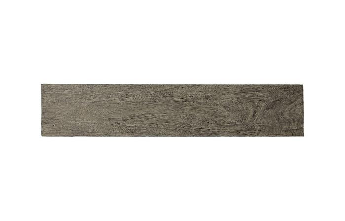 Origins Straight Edge Bench, Gray Stone, Satin Black Legs
