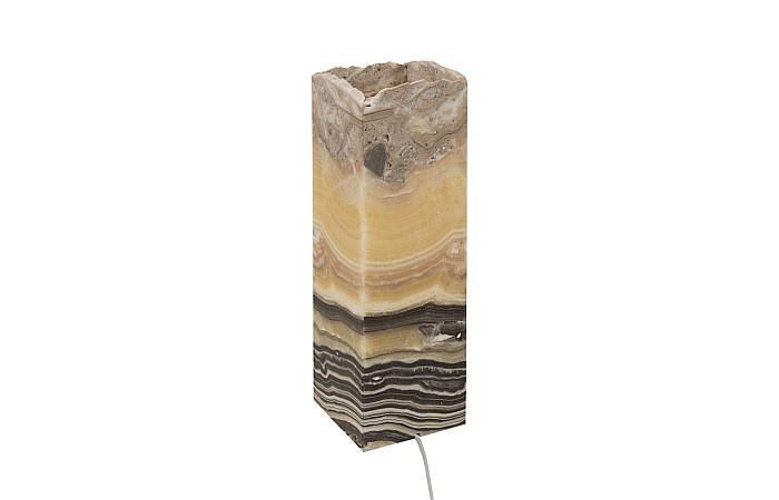 Onyx Lamp, Square, Zebra