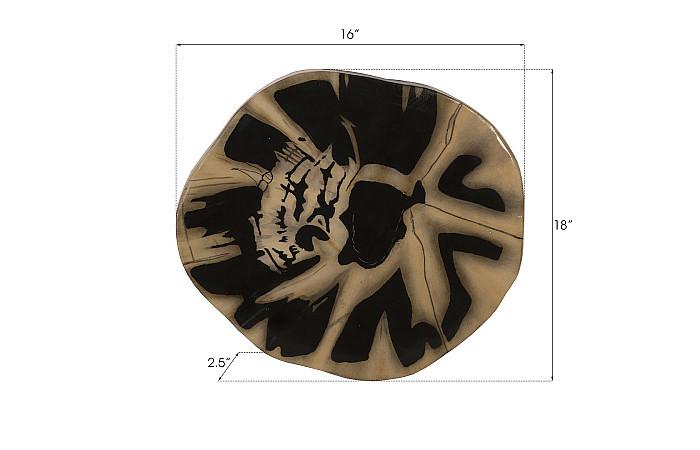 Cast Petrified Wood Wall Tile, Resin