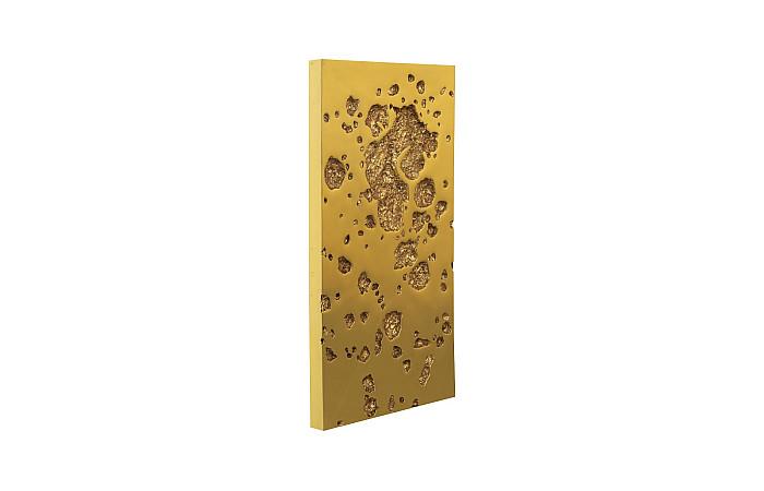 Splotch Wall Art, Rectangle, Gold Leaf