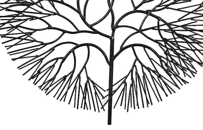 Wire Tree Wall Art, Small, Circle, Metal, Black