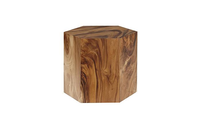 Honeycomb Side Table, Chamcha Wood, SM