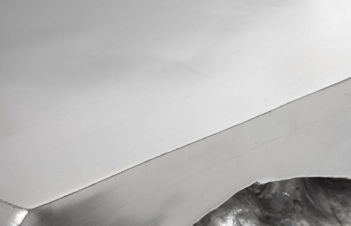 Plateada Hollow Console, Silver Leaf