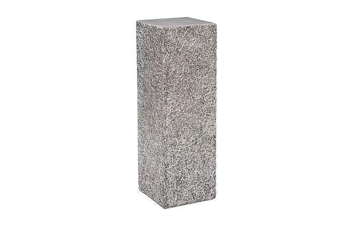 String Theory Pedestal, Silver Leaf, LG