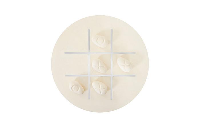 Tic-Tac-Toe Stone, Large, Off-White