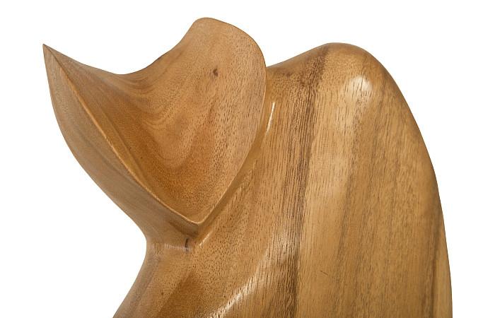 Nuzzled Cat Sculpture, Natural