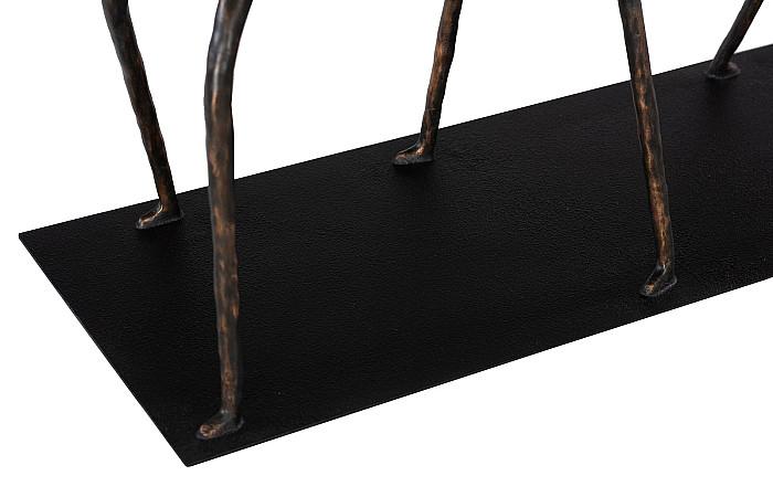 Atlas Console Table, Chamcha Wood, Natural, Metal