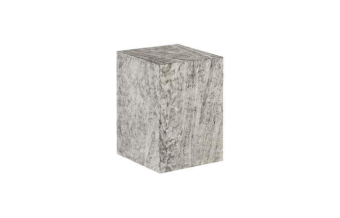 Prism Pedestal, Small, Gray Stone