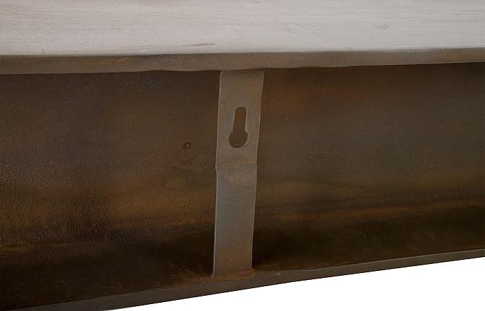 I-Beam Wall Shelf, Rust