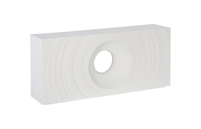 Void Console Table, White Stone