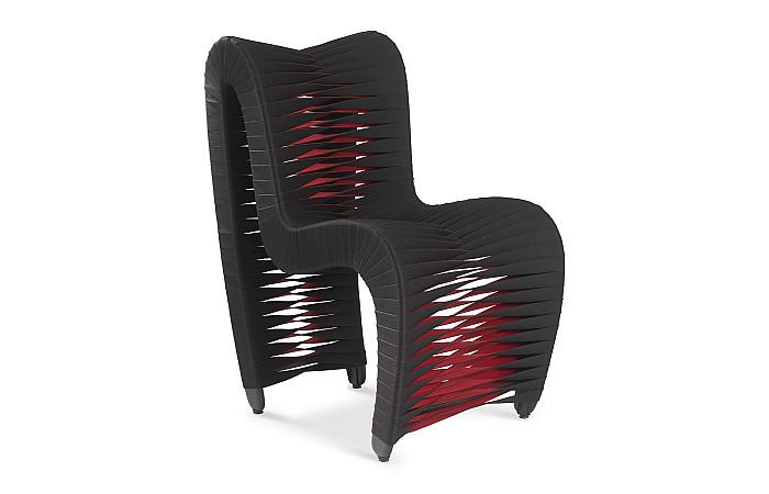 Seat Belt Dining Chair, Black/Red