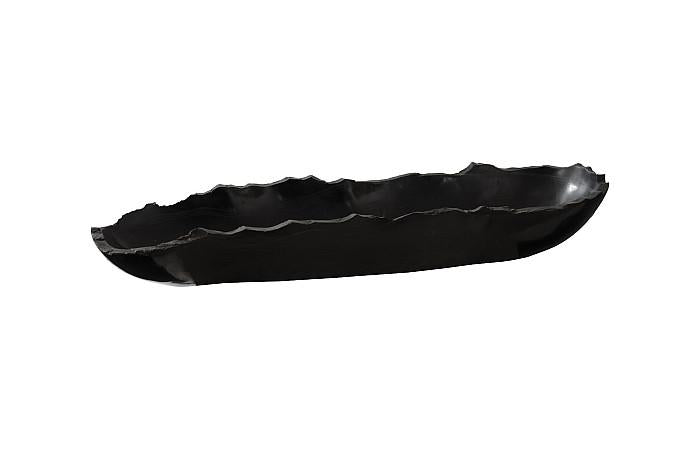 Onyx Canoe Bowl, Black, Small