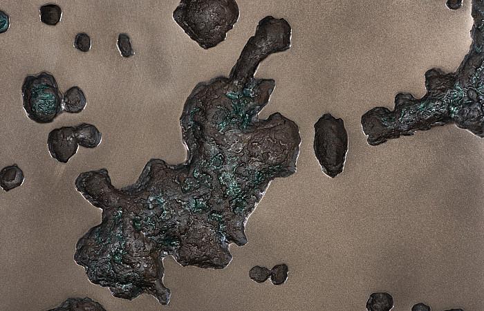 Splotch Wall Art, Rectangle, Bronze Finish