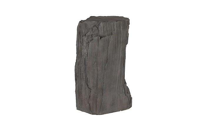 Stratified Cast Stone Pedestal, Painted Slate