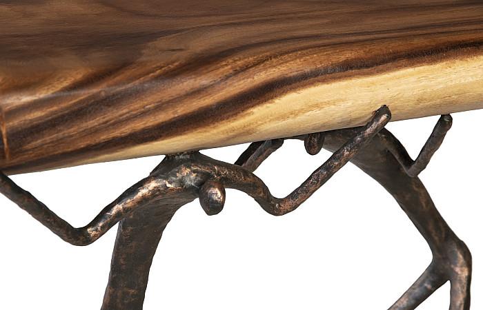 Atlas Console Table, Natural Finish, Metal