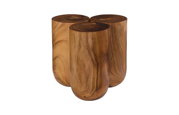 Triflora Side Table, Natural, Small