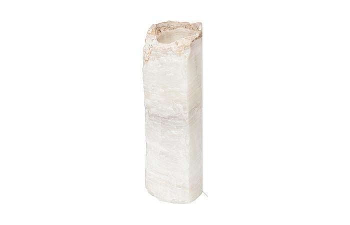 Onyx Lamp, Cylinder , White