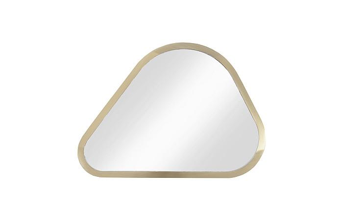 Pebble Mirrors, Set of 4, Brushed Brass