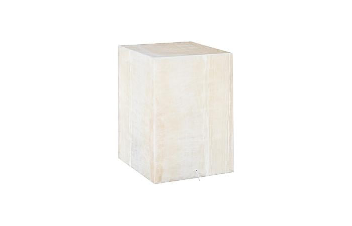 Onyx Lamp Cube, White