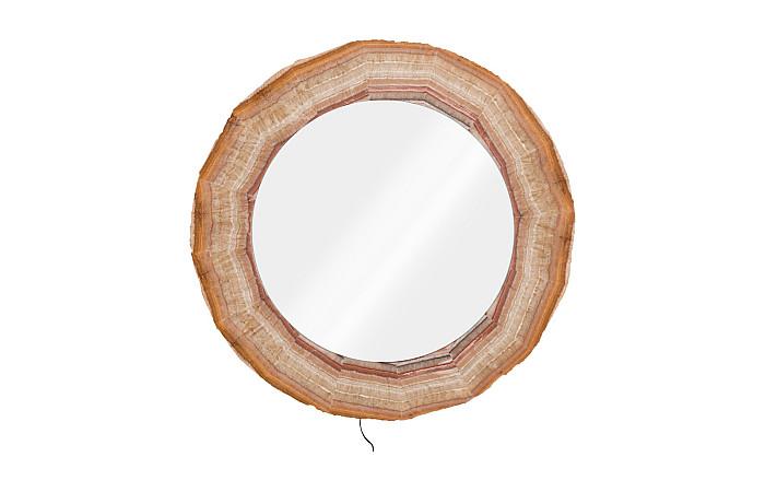 Onyx Mirror, Serpentine Beige