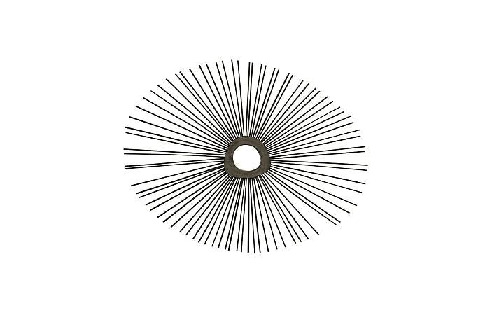 Spoke Mirror, Burnt, Round