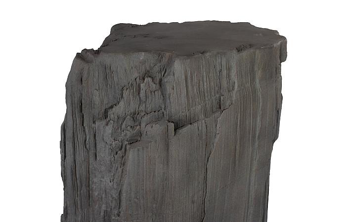 Stratified Cast Stone Pedestal, Painted Slate