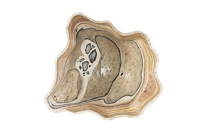 Cast Onyx Bowl, Faux Finish, Large
