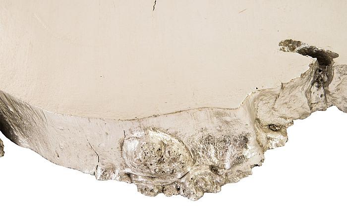 Burled Root Wall Art, Small, Silver Leaf