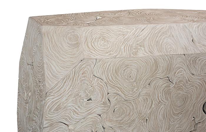 Prism Console Table, Oat Finish