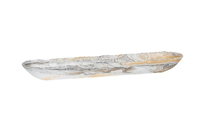 Onyx Canoe Bowl, Gray