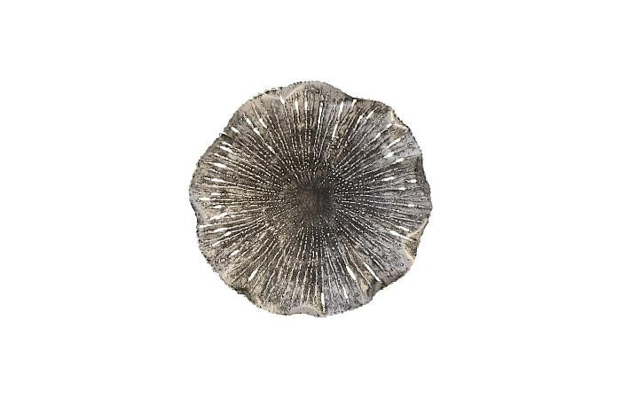 Lotus Wall Art, Silver/Black, SM