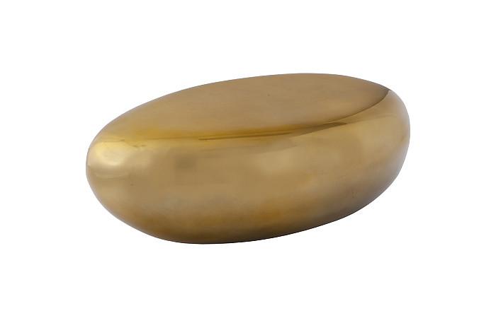 River Stone Coffee Table, Liquid Gold, Small