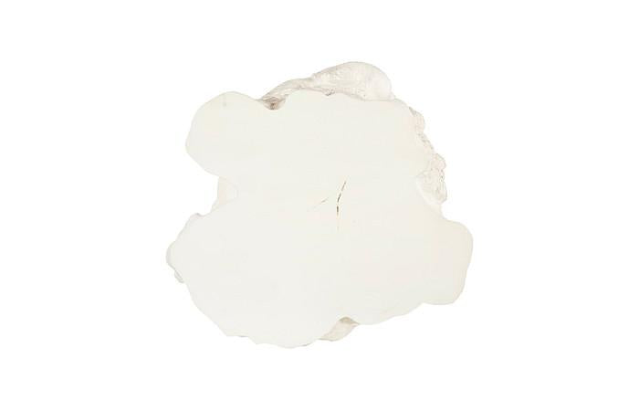 Log Side Table, Faux Bleached