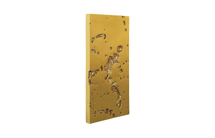 Splotch Wall Art, Rectangle, Gold Leaf