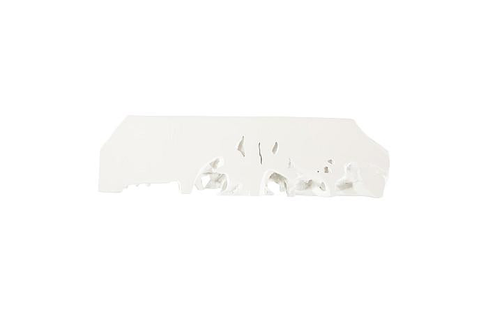 Beau Cast Root Console Table, Gel Coat White