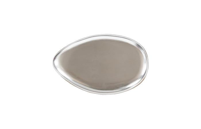 River Stone Coffee Table, Silver Leaf, Small