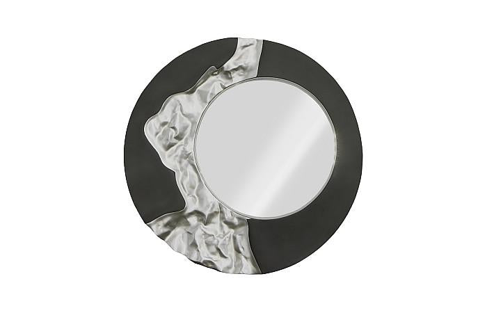 Mercury Mirror, Black, Silver Leaf