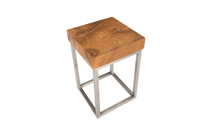 Teak Puzzle Side Table, SM