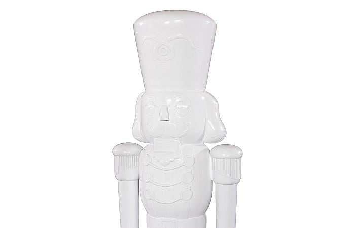 Nutcracker Soldier Sculpture 6ft, White