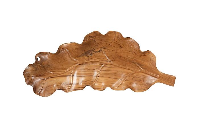 Leaf Bowl, Teak Wood , Natural Finish