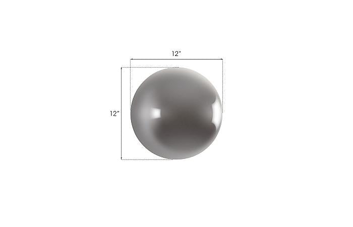Ball on the Wall, Small, Polished Aluminum Finish