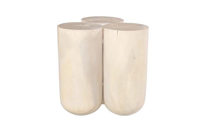 Triflora Side Table, Bleached, Large