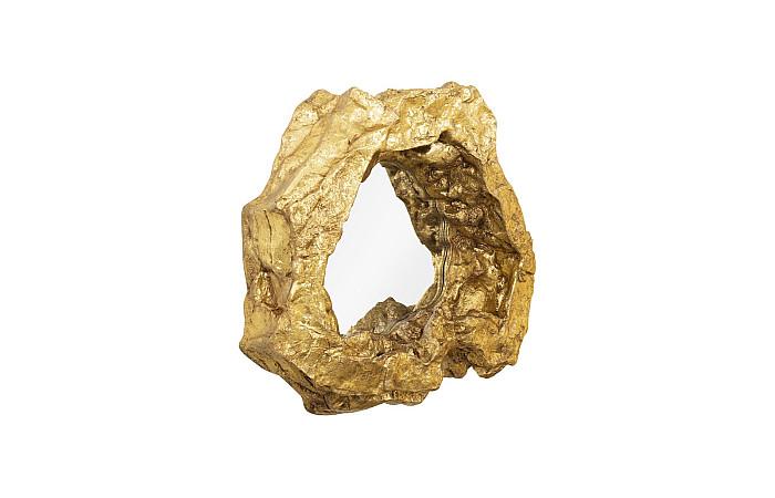 Rock Pond Mirror, Gold Leaf